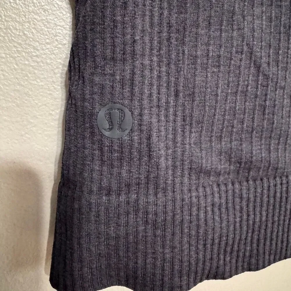 Lululemon Ebb to Street Long Sleeve Shirt black gray size 4